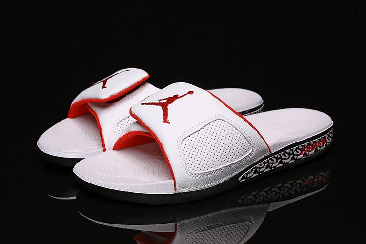 Air Jordan Hydro III Retro White Red - Click Image to Close